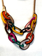 Tagua Nut Necklace Handmade Artisan Organic Beads from Ecuador TN-6