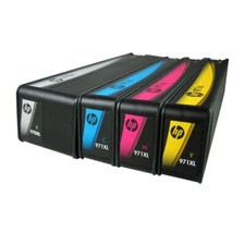 4pk Genuine HP 970XL Black  971XL Color X476dn X576dn X451dn X551dw
