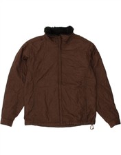 Columbia Womens Bomber Jacket Uk 18 Xl Brown Polyester Gk13