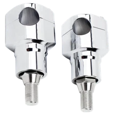 1"Bar 2.5" Chrome Risers Kit for Harley Springer Softail Cross Bones Bad Boy 