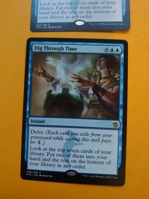 Dig Through Time x2  MTG Card.  Khans of Tarkir.  As pictures - Image 3 of 4