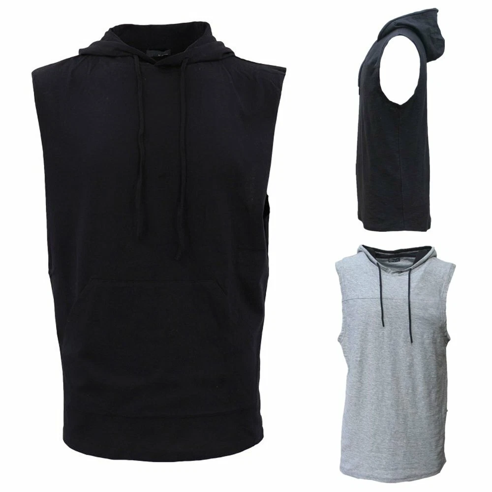 Cotton top sleeveless hoodie