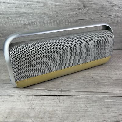 Logitech UE Boombox Silver/Blue Portable Bluetooth-Enabled Wireless Speaker 