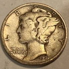 1931 S Mercury Dime Free Shipping Choice XF / AU
