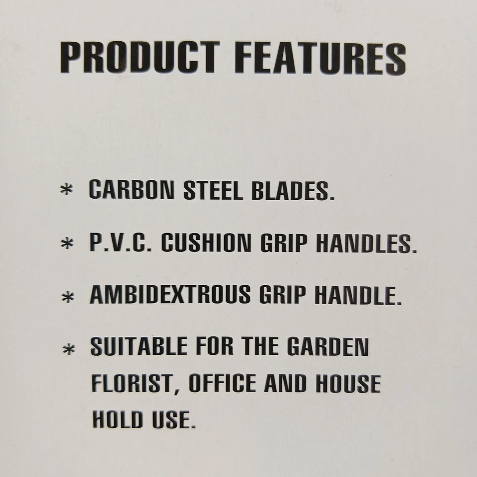 NEW Carbon Steel Soft Grip Scissor Shears Chair Caning Basket Weaving Florist - Image 3 of 4