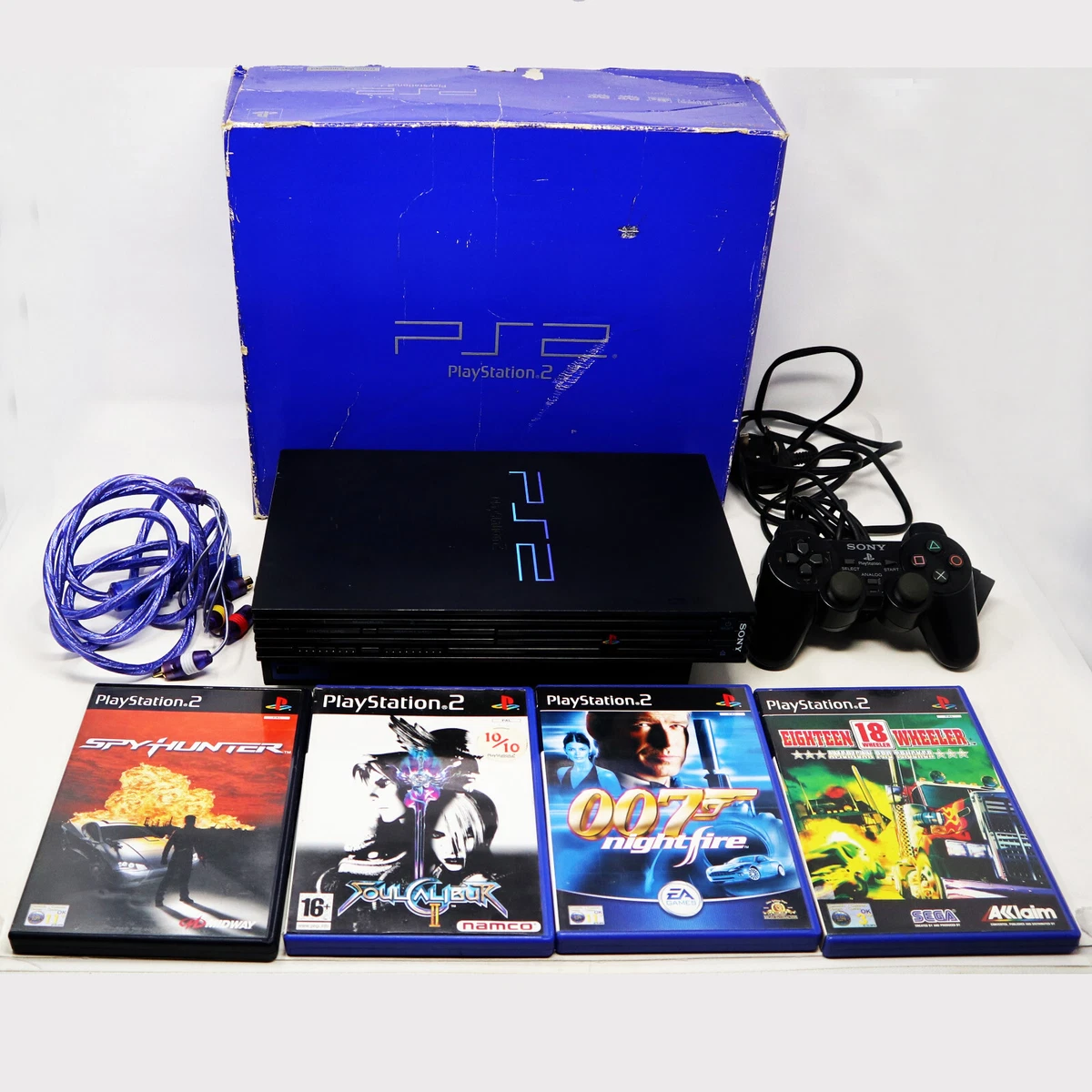 2002 SONY PLAYSTATION 2 PS2 PAL CONSOLE BOXED CONTROLLER GAMES