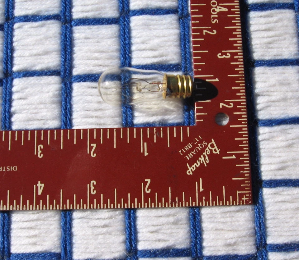 7¢*ship NEW 6S6 clear 130v industrial indicator C7 night LIGHT BULB E12 string - Image 2 of 4