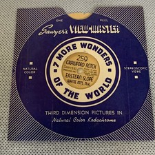 1948 CRAWFORD NOTCH WHITE MTNS NEW HAMPSHIRE View Master Reel 259 Buff Tan 1H