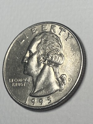 US Quarter Dollar 1995 - D Silver Mint Coin Washington Liberty