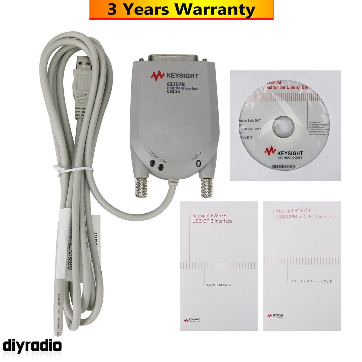 Keysight 82357B GPIB-USB Interface 新品 TestEquity: Keysight 82357B Interface Adapter, PC to GPIB