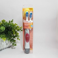CVS Health Professional Clean Power Toothbrush with Replacement Head Soft  Red