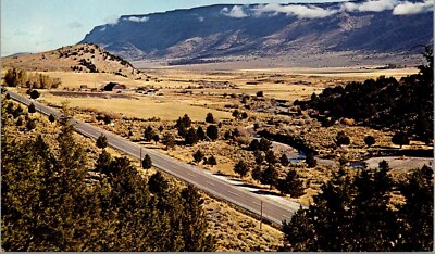 Abert Rim and Highway 395 Near Lakeview Oregon Postcard