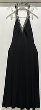 JS boutique dress Women  s Size 14 Black Sequined V Neck Evening/ Cocktail