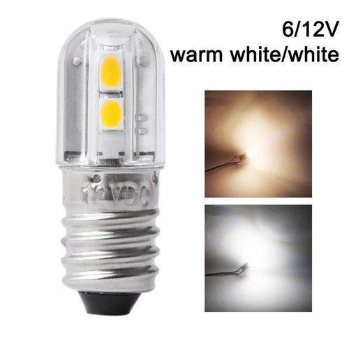 Warm/White 6V 12V E10 LED Bulb Screw Lamp Replacement Light For Torch K6S9 - Picture 2 of 14