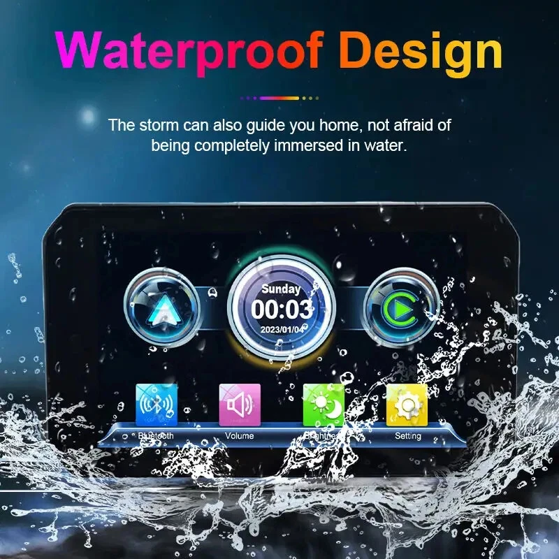 5 Inch Car Navigator Motorbike Gps Carplay Screen The Original Gps Motorcycle - Image 2 of 4