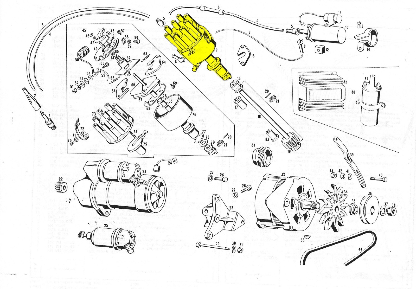 MASERATI GHIBLI, BORA, MEXICO, INDY  BOSCH DISTRIBUTOR CAP & ROTOR ASSEMBLY