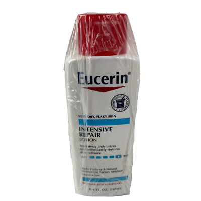 Eucerin Intensive Repair Lotion Very Dry Skin 8.4 oz Lot Of 3 Bottles New Sealed