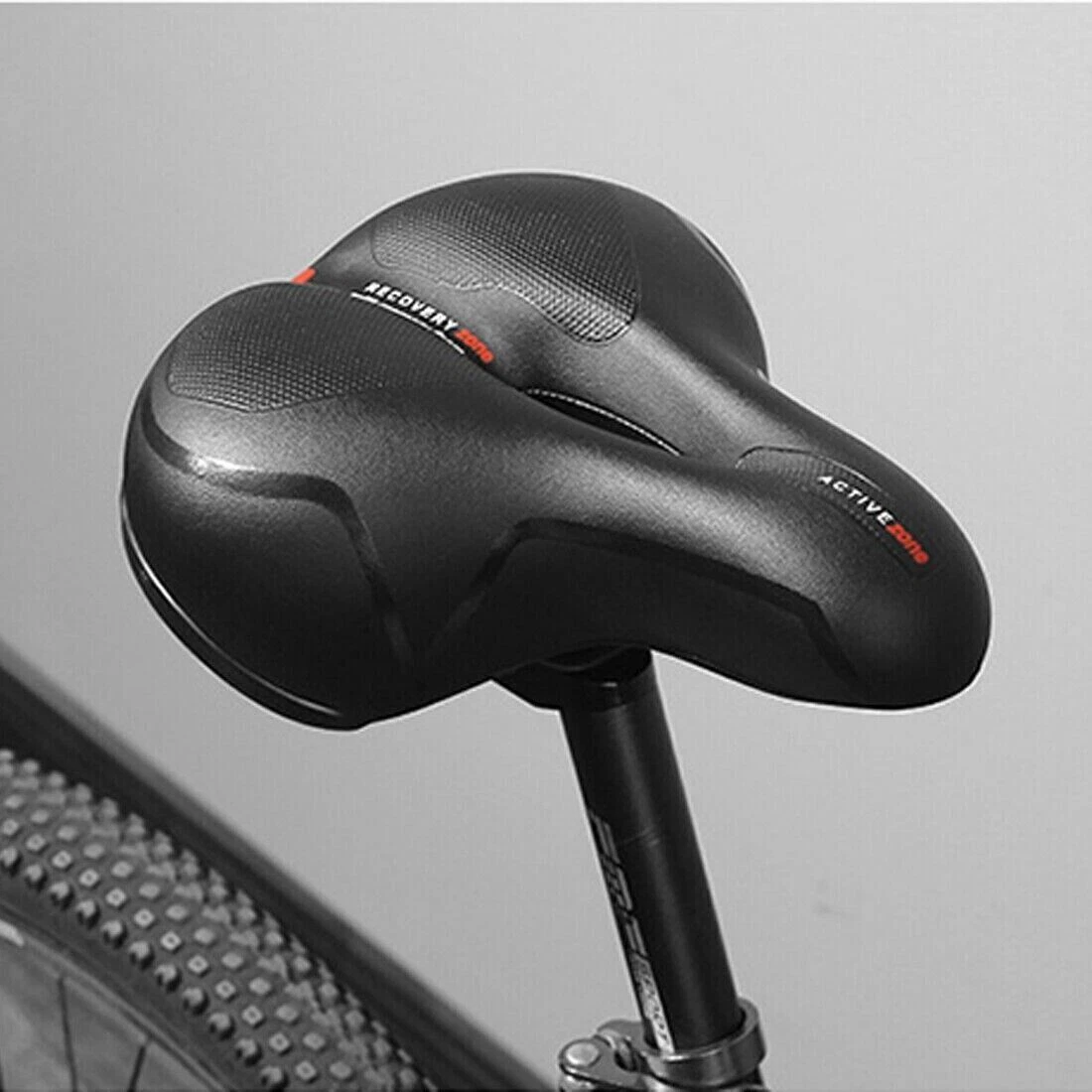 Extra Wide Comfy Cushioned Bike Seat Soft Padded Bicycle Gel Universal Saddle