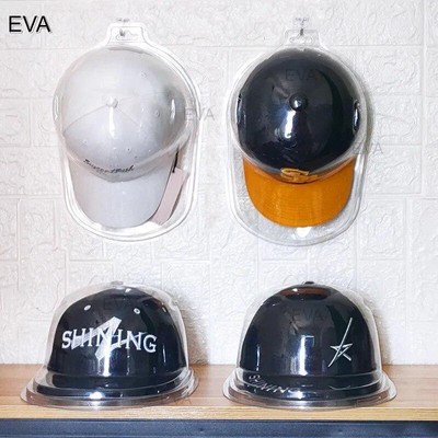 Flat Brim PVC Baseball Cap Case Curved Plastic Transparent Cover Box Storage
