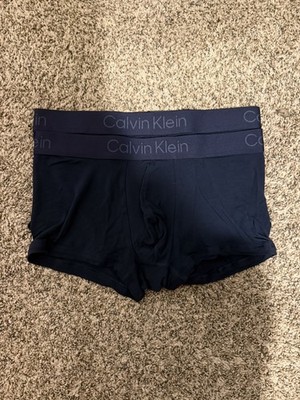Calvin Klein 2PK Men s Ultra Soft Modal Trunk NB4192- Size M, Navy Blue, NWOT