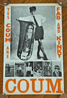 COUM Transmissions Fab & Kinky poster Throbbing Gristle Genesis P Orridge fluxus