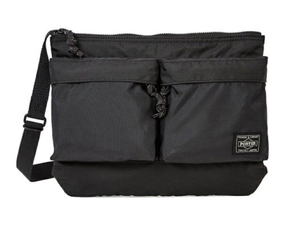 #ad PORTER YOSHIDA BAG FORCE SHOULDER BAG 855 05458 Black NEW JAPAN F S $241.97