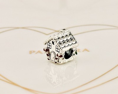Neu Original Pandora Weihnachten Festlich Winter Lebkuchenhaus Charm 798471C01