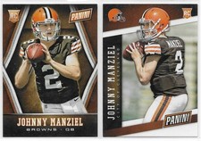 2014 Panini The National Base & Portrait Johnny Manziel Browns QB Rookie Lot