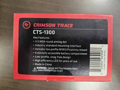 Crimson Trace CTS-1300 Open Reflex Dot Sight 3.5 MOA