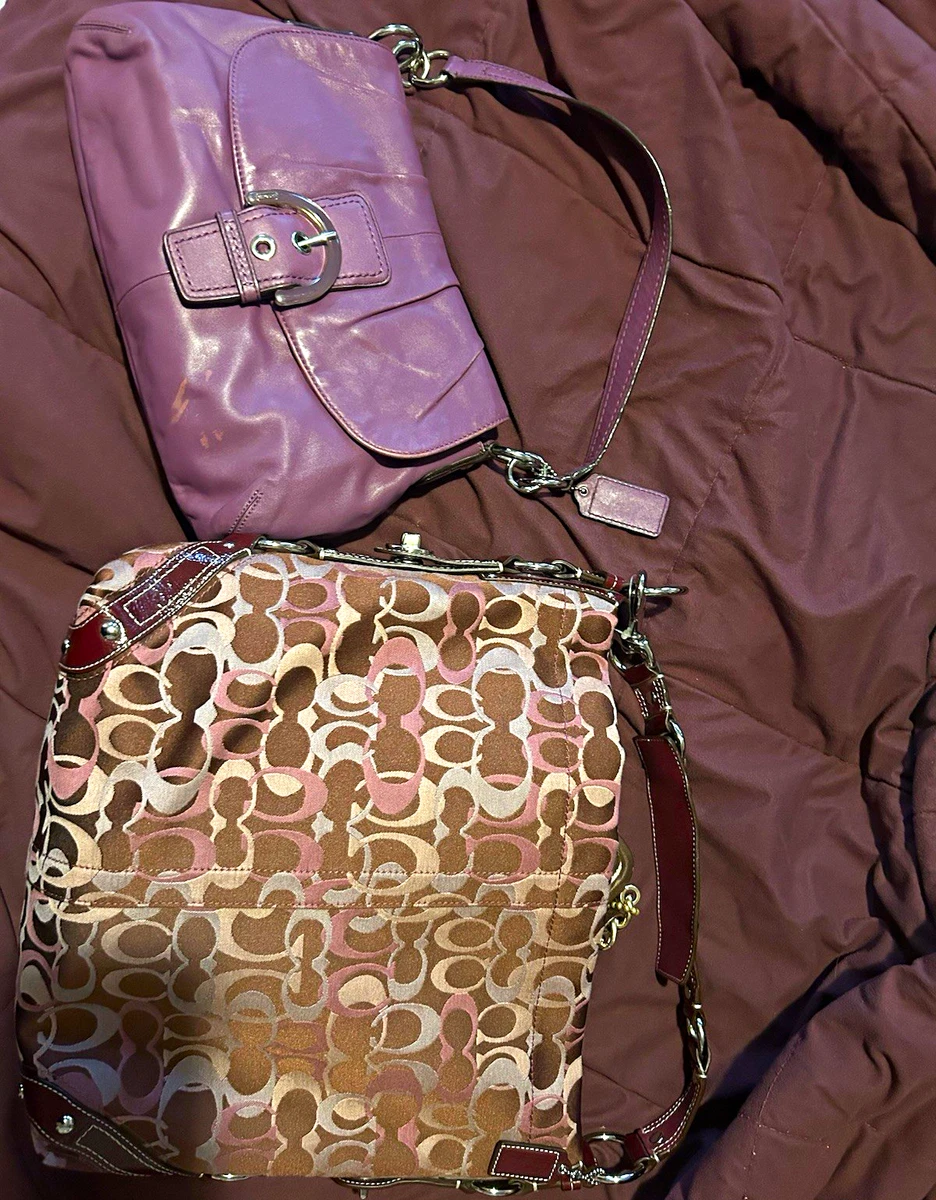 Coach Shoulder Bag Purple Bags & Handbags for Women for sale - eBay