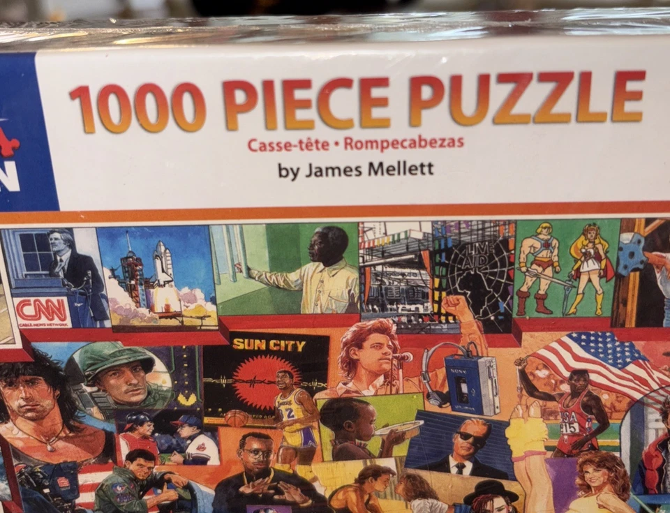 Rompecabezas de 1000 piezas nuevos sellados White Mountain años 80 Foto 3 de 4