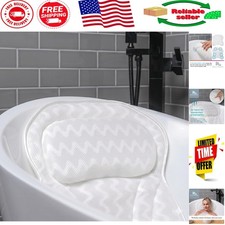 Soft Thick Bath Pillow for Ultimate Relaxation - 17" x 17" Washable Design