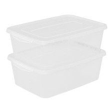 2 Packs 16 L Food Storage Containers with Latching Lid, Pizza Dough Proofing ...