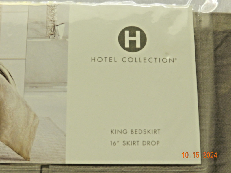 Hotel Collection Terra King BedSkirt 16” Skirt Drop NIP