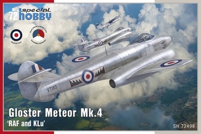 SPCHB-100-SH72498 Special Hobby 1/72 Gloster Meteor Mk.4 'RAF and KLu'