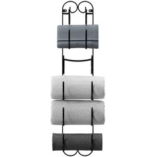 Toallero de ba o de pared de 6 niveles, soporte para vino para ba o y cocina