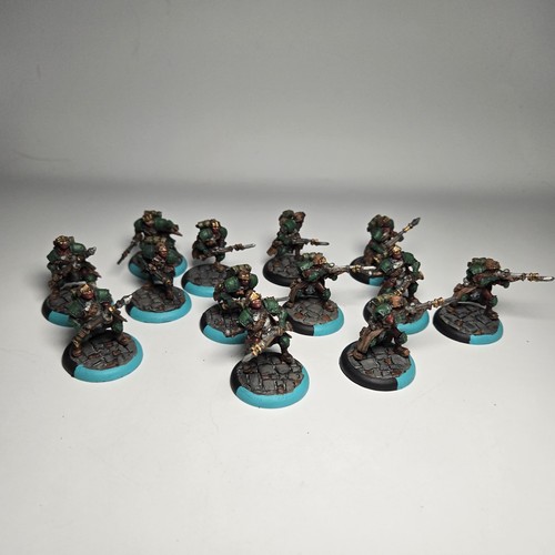 Trencher Infantry with Three Weapon Attachments [x1] Cygnar [Warmachine] Painte