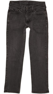 Levi's 541  Herren Schwarz Straight Slim Stretch Jeans W30 L29 (102396)