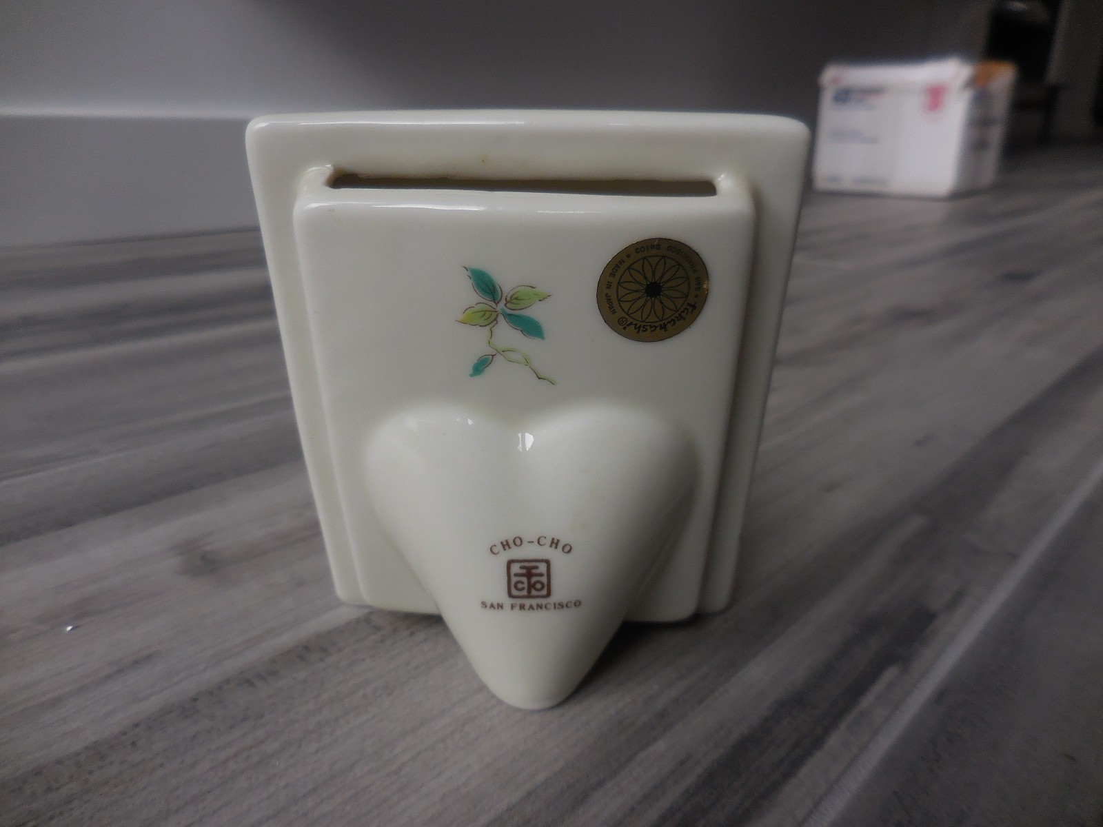 Cho Cho Takahashi Small Mini-Photo Frame Hand Painted Porcelain 3.75 X 3 in.