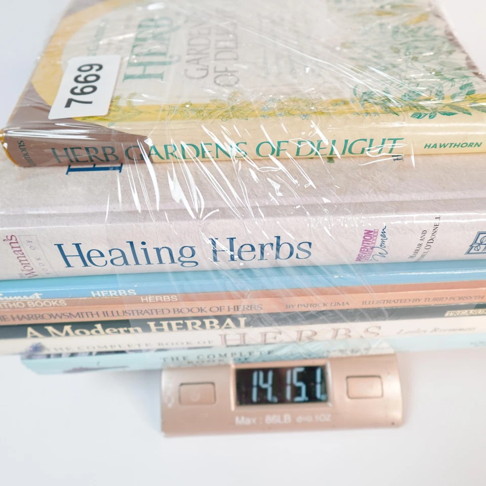 Lot of 8 Herb Books Gardening & Healing Set Hardcovers Softcover A Modern Herbal - Image 4 of 4