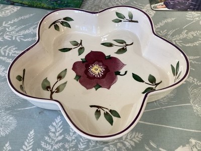 Emma Bridgewater HELLEBORE MARY FEDDEN Baker Long discontinued crazed
