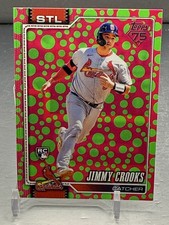 2026 Topps Series 1 Jimmy Crooks Polka Dots Green/Pink #73 RC Cardinals