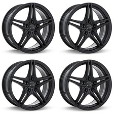Set Of 4 15 Satin Black Alloy Wheels Rims For Volkswagen 5x112 Sadp Replacement