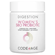 2 X  Codeage, Womens SBO Probiotic, 60 Vegetable Capsules