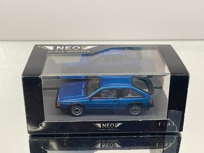 NEO SCALE MODELS 43020 VOLKSWAGEN SCIROCCO GTX 1986 -BLUE MET. 1:43- GOOD IN BOX