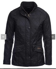 Barbour Cavalry Polarquilt Women's Jacket Black Size 16 XL