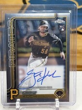 Grant Koch 2025 Topps Chrome #RA-GKO Rookie Card RC Auto Pittsburgh Pirates. rookie card picture