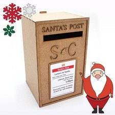 Santa's Post Box - Xmas Christmas Postbox - Letters Mail & Cards - Personalised