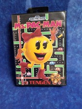 Boxed Ms. Pac-Man Sega Genesis 1991 Arcade Game. Tested & Working Sega Genesis
