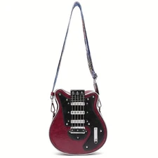 NEW! Guitar-Shaped Crossbody Bag – Perfect Music Lover's Purse
